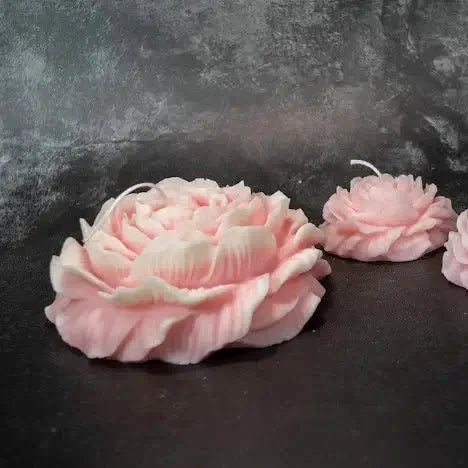 Huge Peony Candle | Sculptural Soy Wax