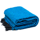 Solid Aqua Blue Mexican Blanket | BULK SAVINGS