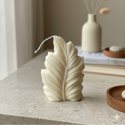 Minimalist Feather Sculpture Candle | Hand-Poured Soy Wax | 11 Scents